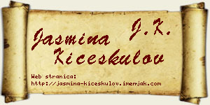 Jasmina Kićeskulov vizit kartica